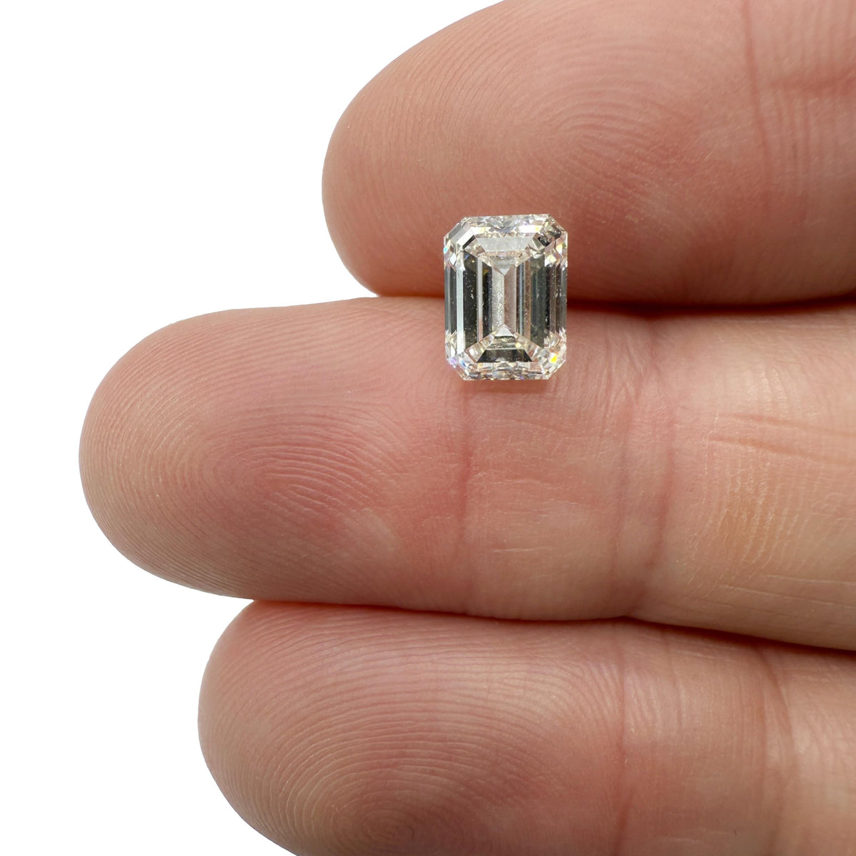 1.90ct | I/VS2 Emerald Shape Brilliant Cut Diamond (GIA) - Modern Rustic Diamond
