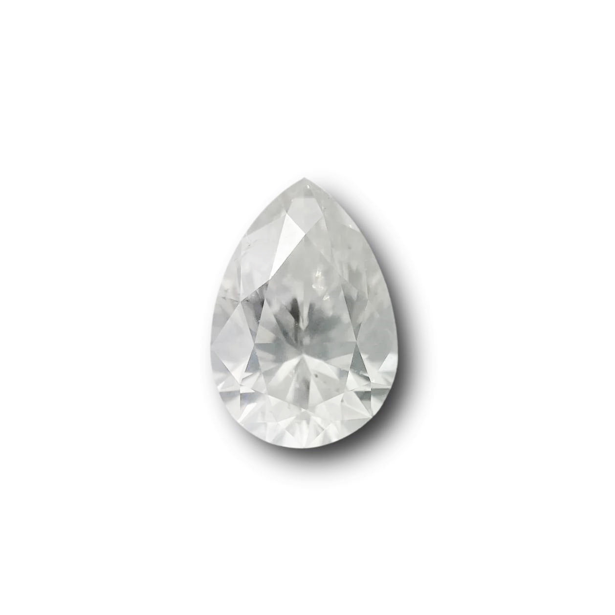 1.03ct | Salt & Pepper Pear Shape Brilliant Cut Diamond - Modern Rustic Diamond