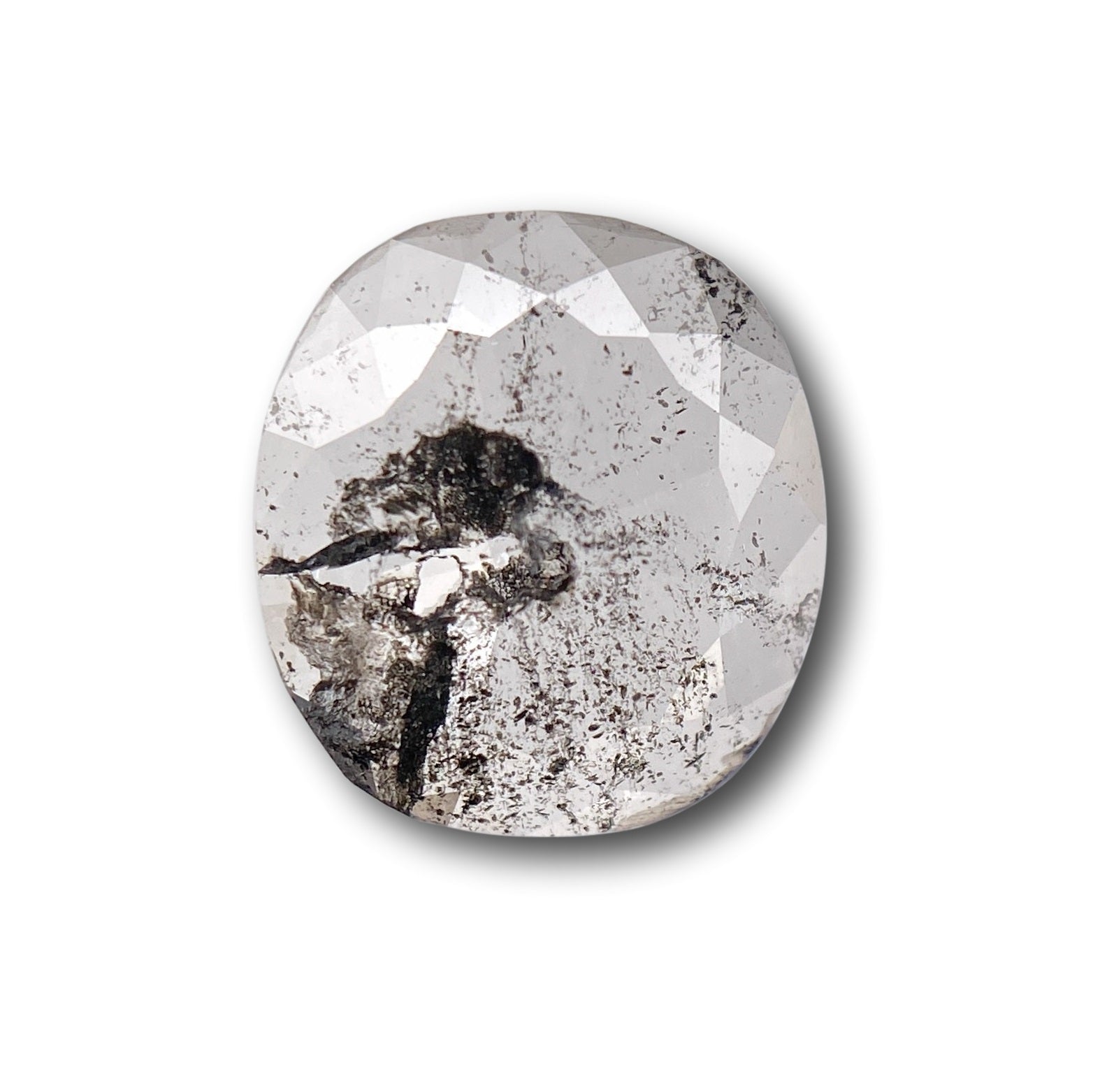 0.89ct | Rustic Cushion Shape Rose Cut Diamond - Modern Rustic Diamond