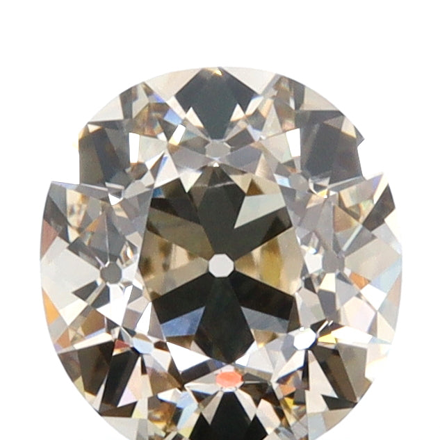 1.38ct | Q-R/VS1 Oval Shape Old Mine Cut Diamond (GIA) - Modern Rustic Diamond