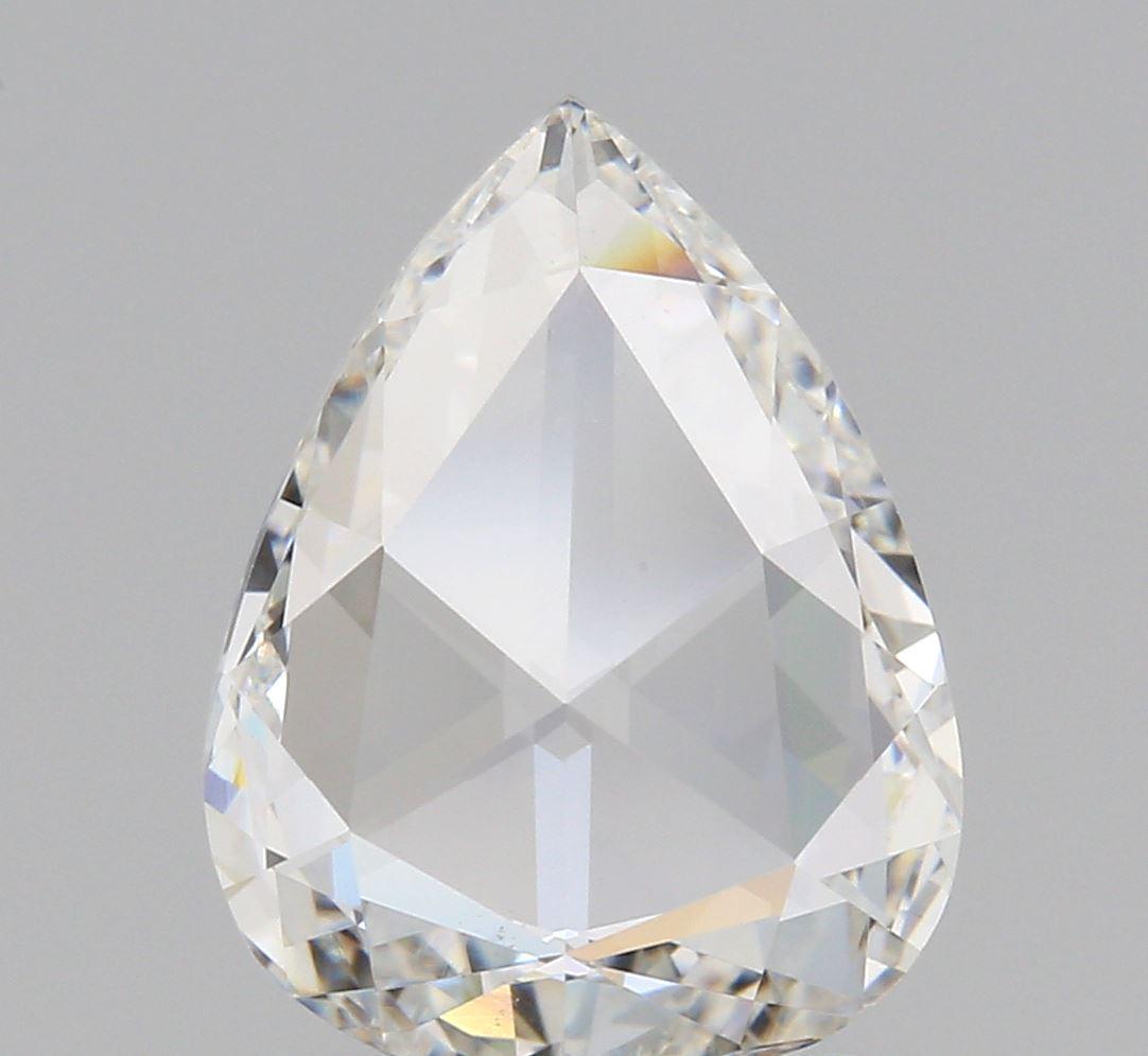 1.28ct | F/VS2 Pear Shape Rose Cut Diamond (GIA) - Modern Rustic Diamond