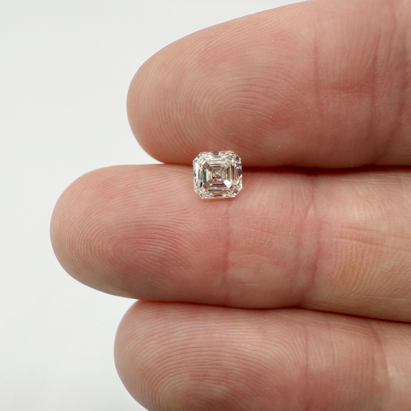 0.91ct | K/VS1 Asscher Shape Step Cut Diamond (GIA) - Modern Rustic Diamond