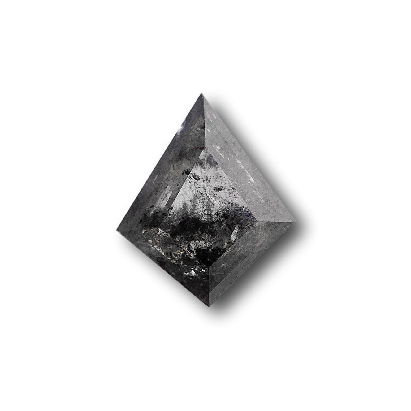 0.76ct | Salt & Pepper Kite Shape Step Cut Diamond - Modern Rustic Diamond