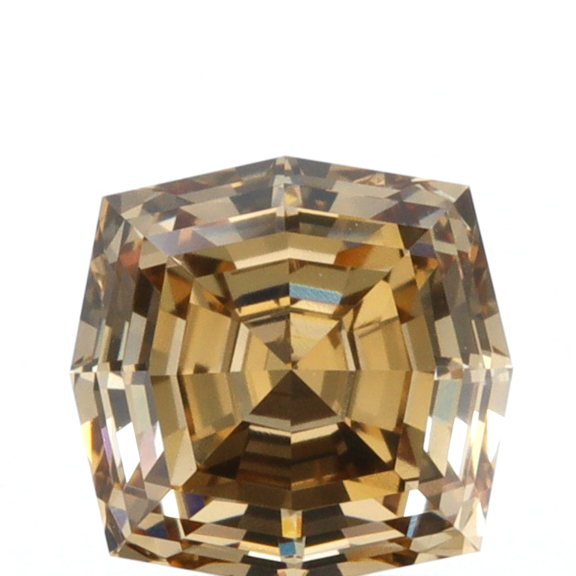 1.05ct | Champagne VVS Octagonal Shape Step Cut Diamond - Modern Rustic Diamond