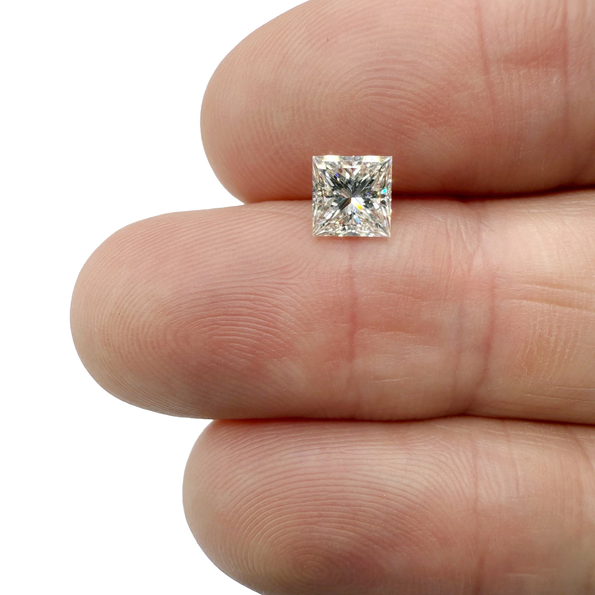 1.00ct | J/VS2 Princess Shape Brilliant Cut Diamond (GIA) - Modern Rustic Diamond