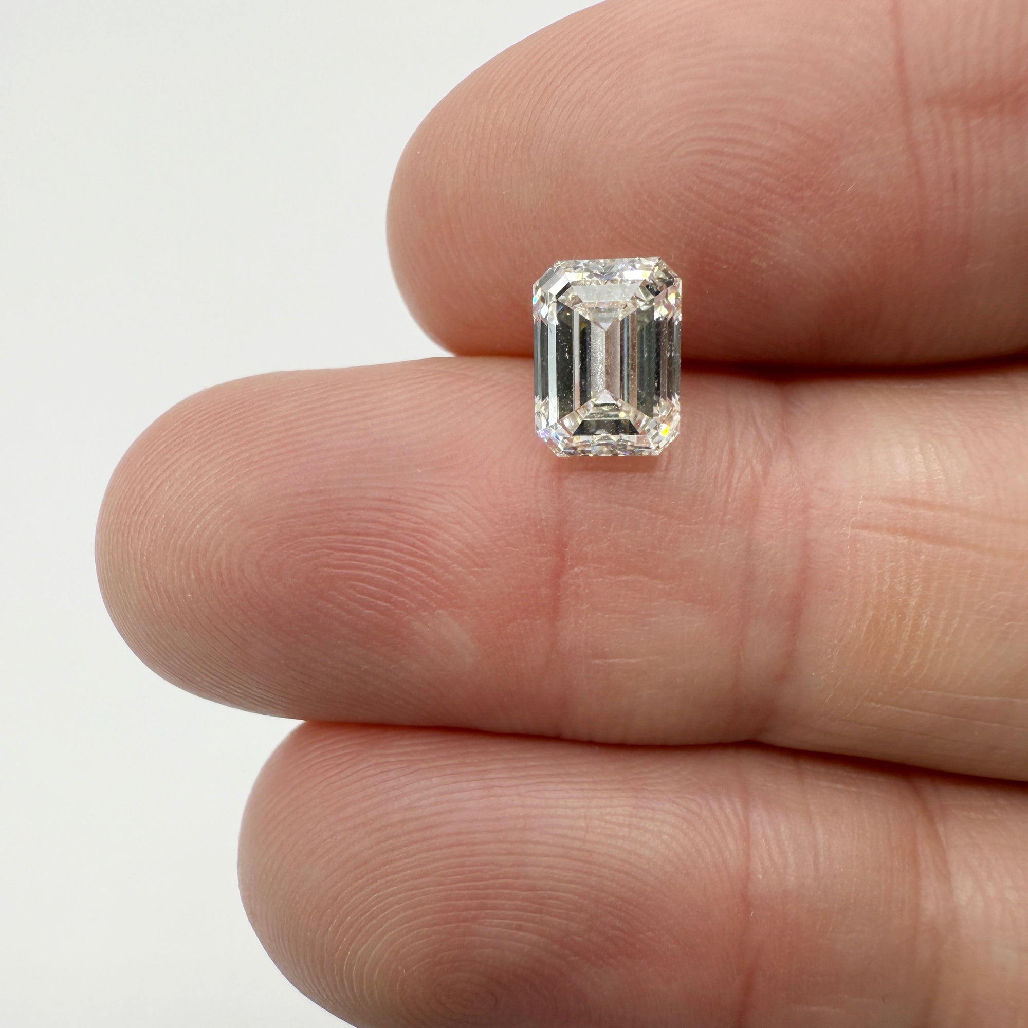 1.90ct | I/VS2 Emerald Shape Brilliant Cut Diamond (GIA) - Modern Rustic Diamond