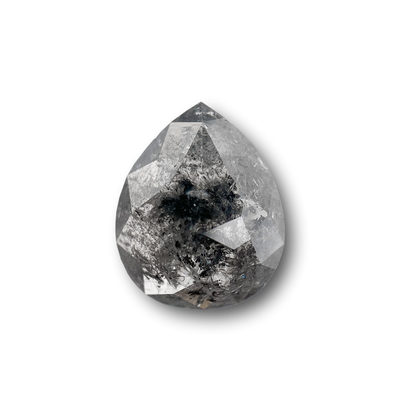 1.96ct | Rustic Pear Shape Rose Cut Diamond - Modern Rustic Diamond