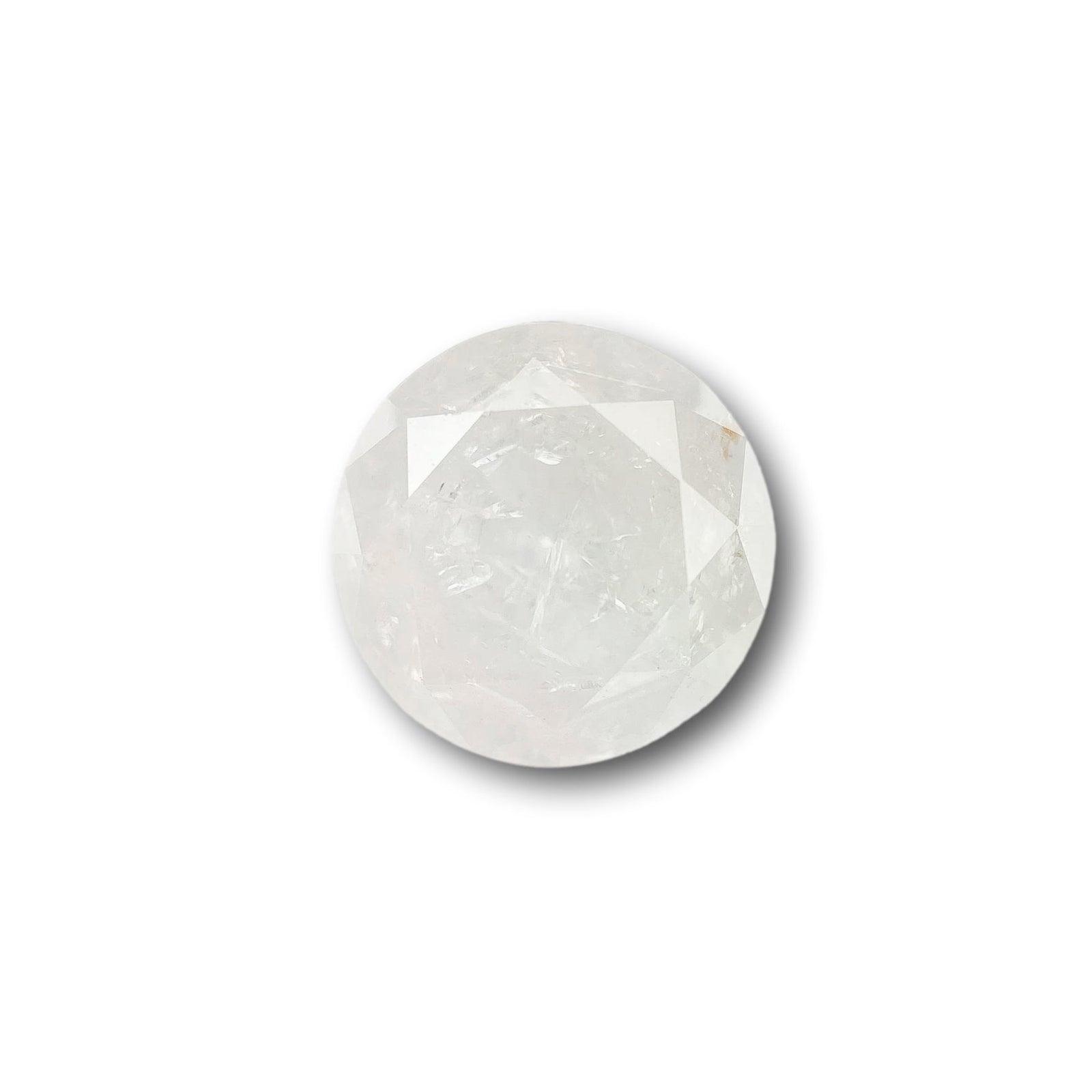 1.42ct | Salt & Pepper Round Shape Brilliant Cut Diamond - Modern Rustic Diamond