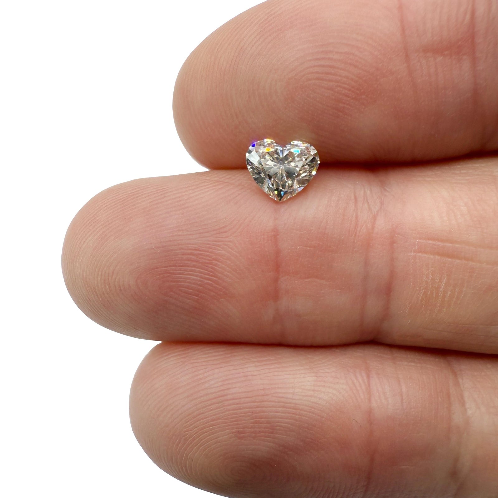 0.90ct | J/SI1 Heart Shape Brilliant Cut Diamond (GIA) - Modern Rustic Diamond