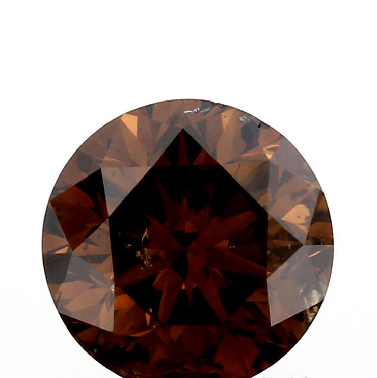 1.01ct | Cognac SI Round Shape Brilliant Cut Diamond - Modern Rustic Diamond