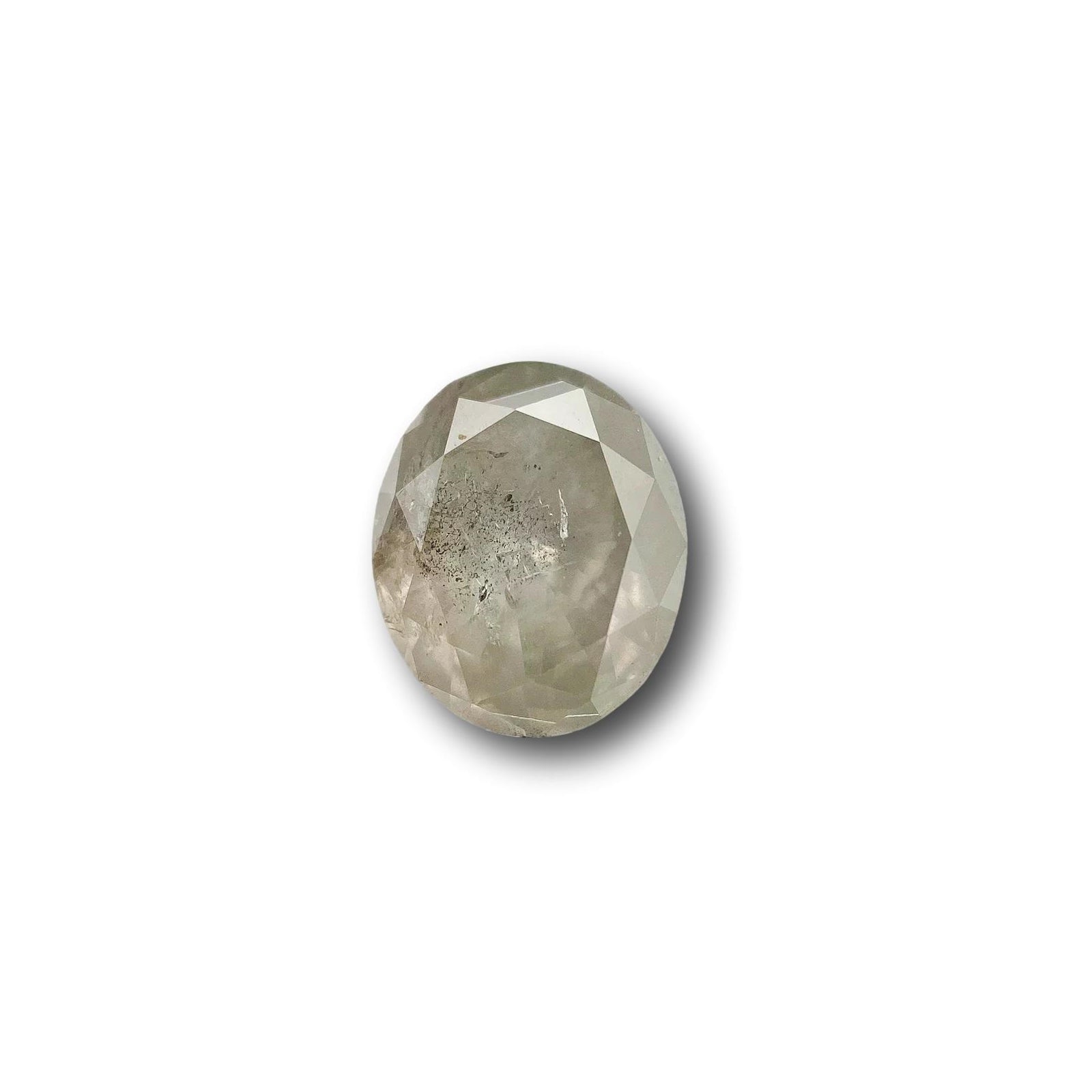 1.40ct | Salt & Pepper Oval Shape Brilliant Cut Diamond - Modern Rustic Diamond