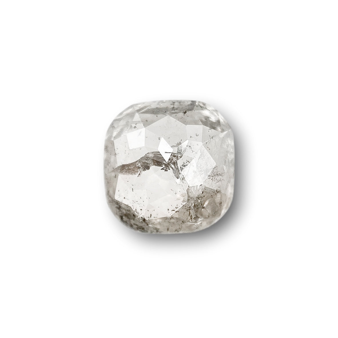 0.95ct | Rustic Cushion Shape Rose Cut Diamond - Modern Rustic Diamond