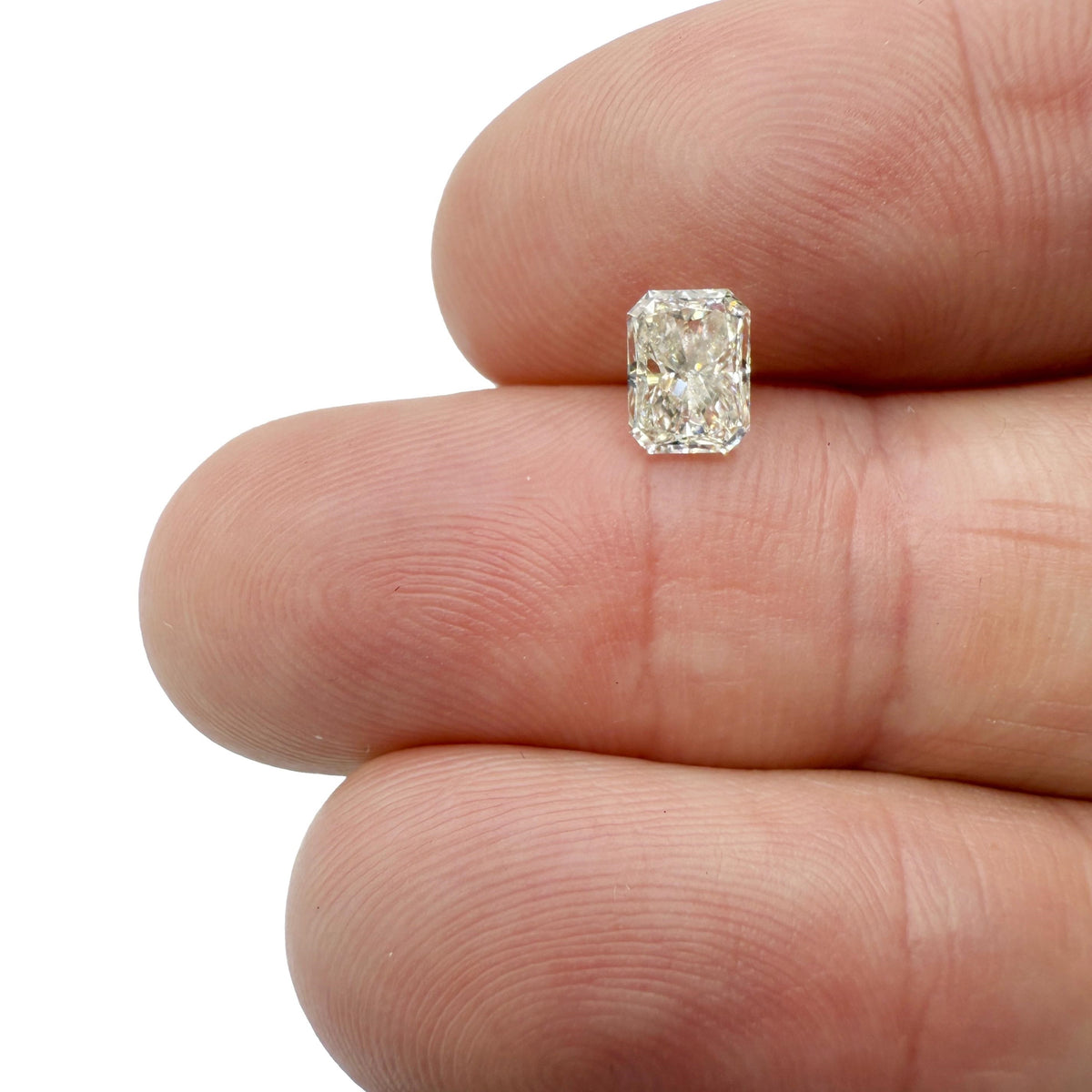 0.86ct | K/IF Radiant Shape Brilliant Cut Diamond (GIA) - Modern Rustic Diamond