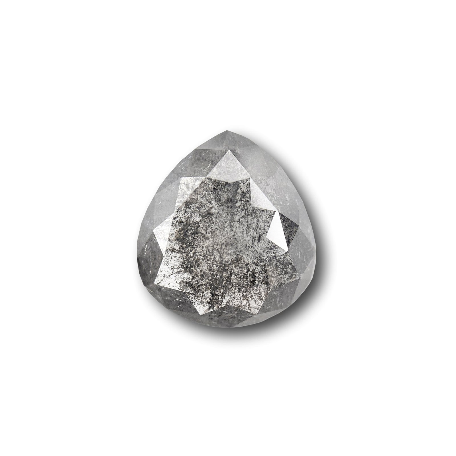 1.56ct | Rustic Pear Shape Rose Cut Diamond - Modern Rustic Diamond