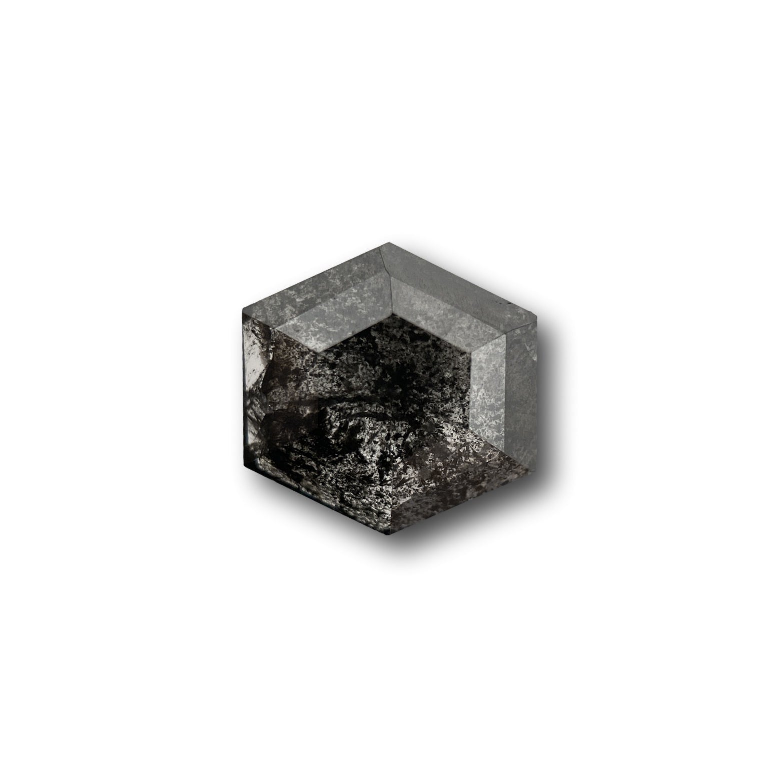 1.27ct | Rustic Hexagon Shape Step Cut Diamond - Modern Rustic Diamond