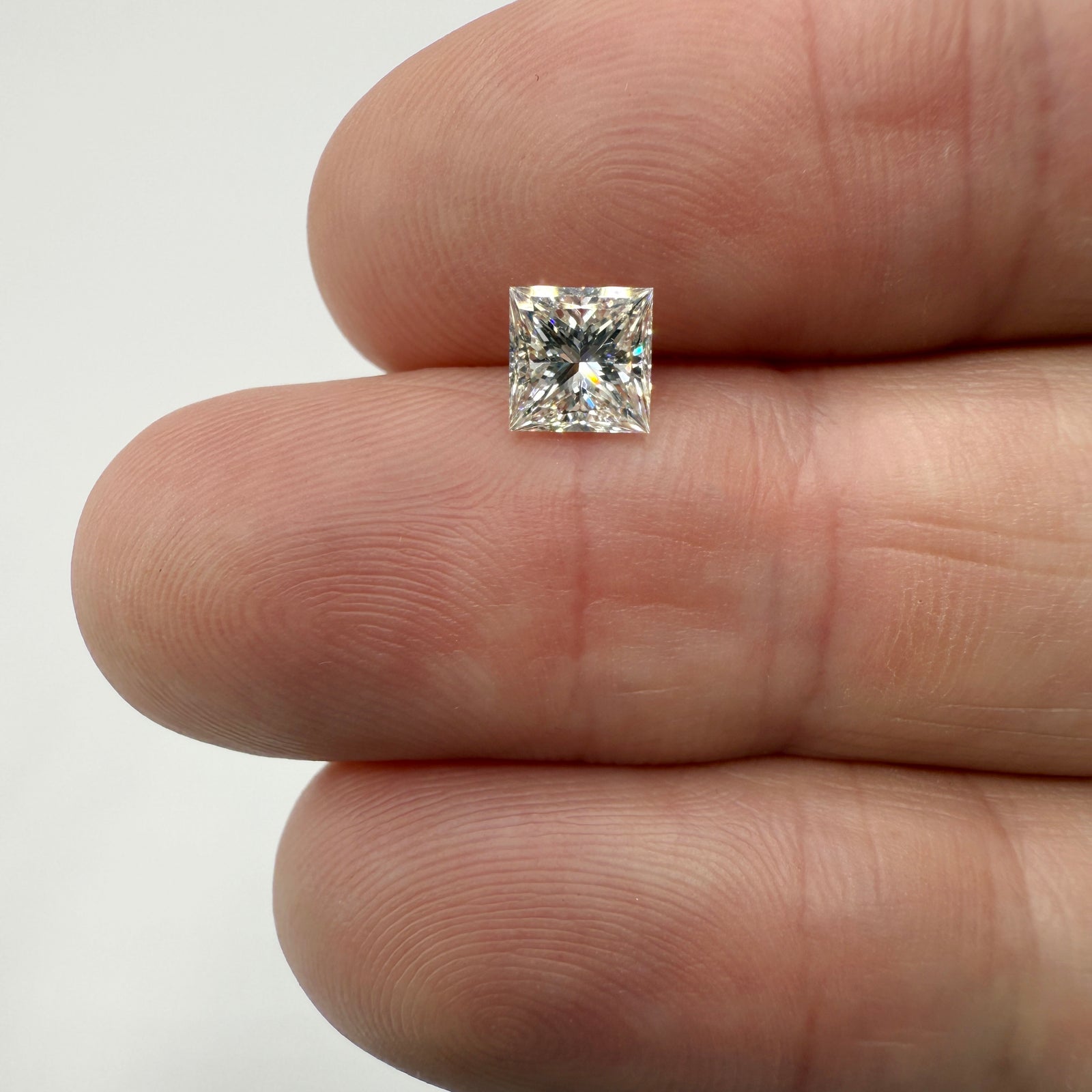 1.00ct | J/VS2 Princess Shape Brilliant Cut Diamond (GIA) - Modern Rustic Diamond