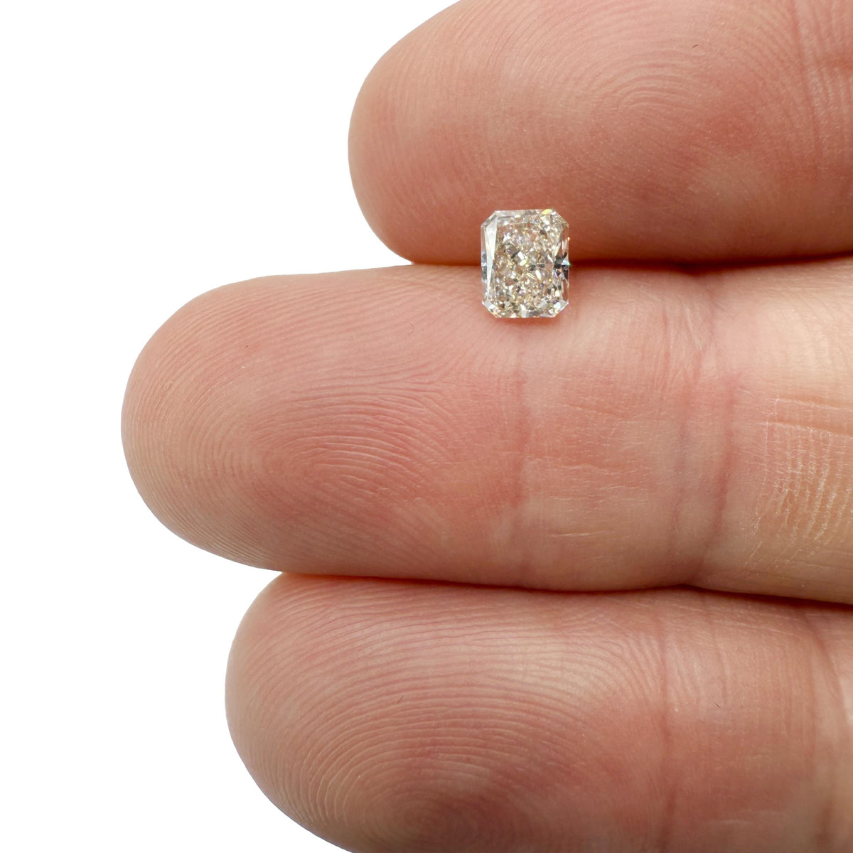 0.60ct | L/VS1 Radiant Shape Brilliant Cut Diamond (GIA) - Modern Rustic Diamond