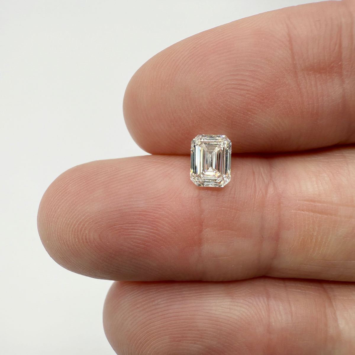 0.90ct | L/VS1 Emerald Shape Brilliant Cut Diamond (GIA) - Modern Rustic Diamond