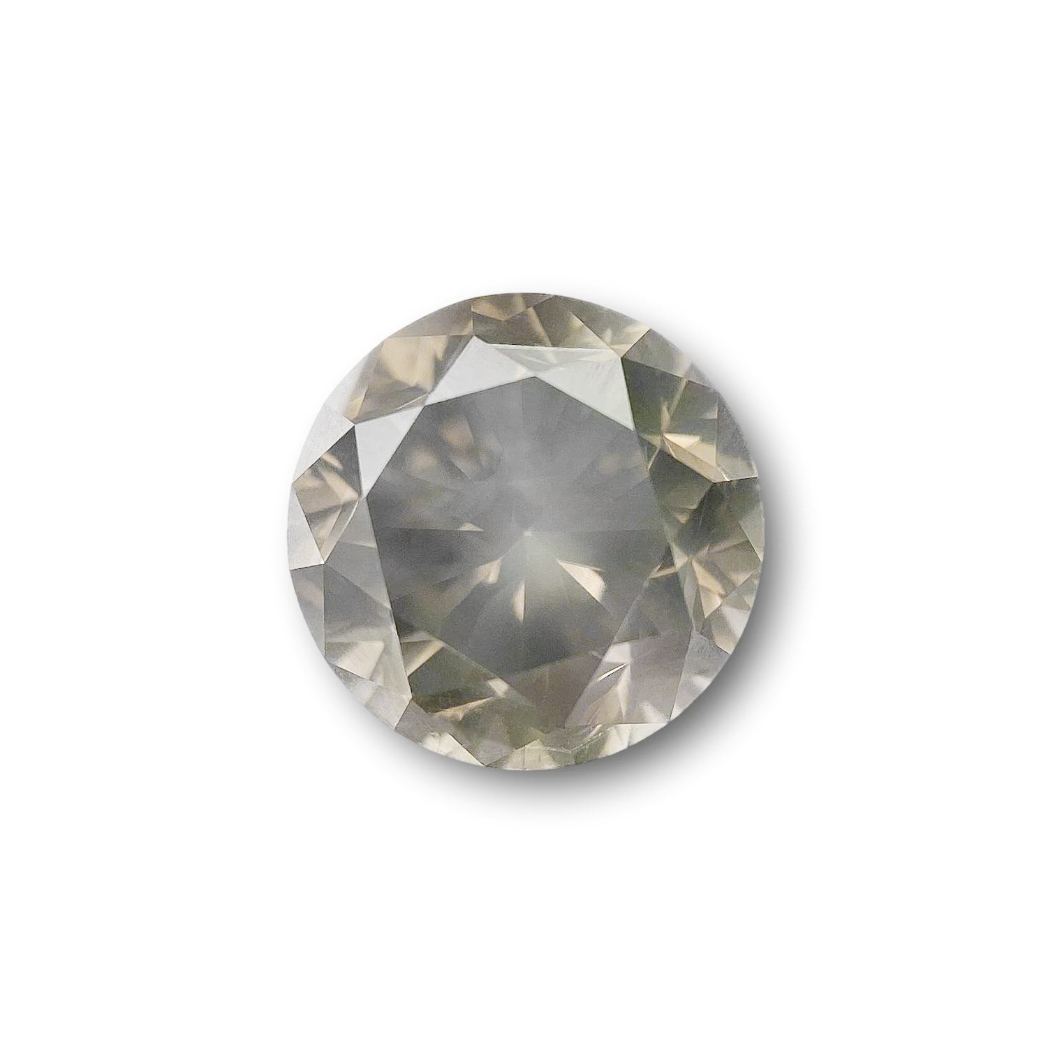 1.80ct | Salt & Pepper Round Shape Brilliant Cut Diamond - Modern Rustic Diamond