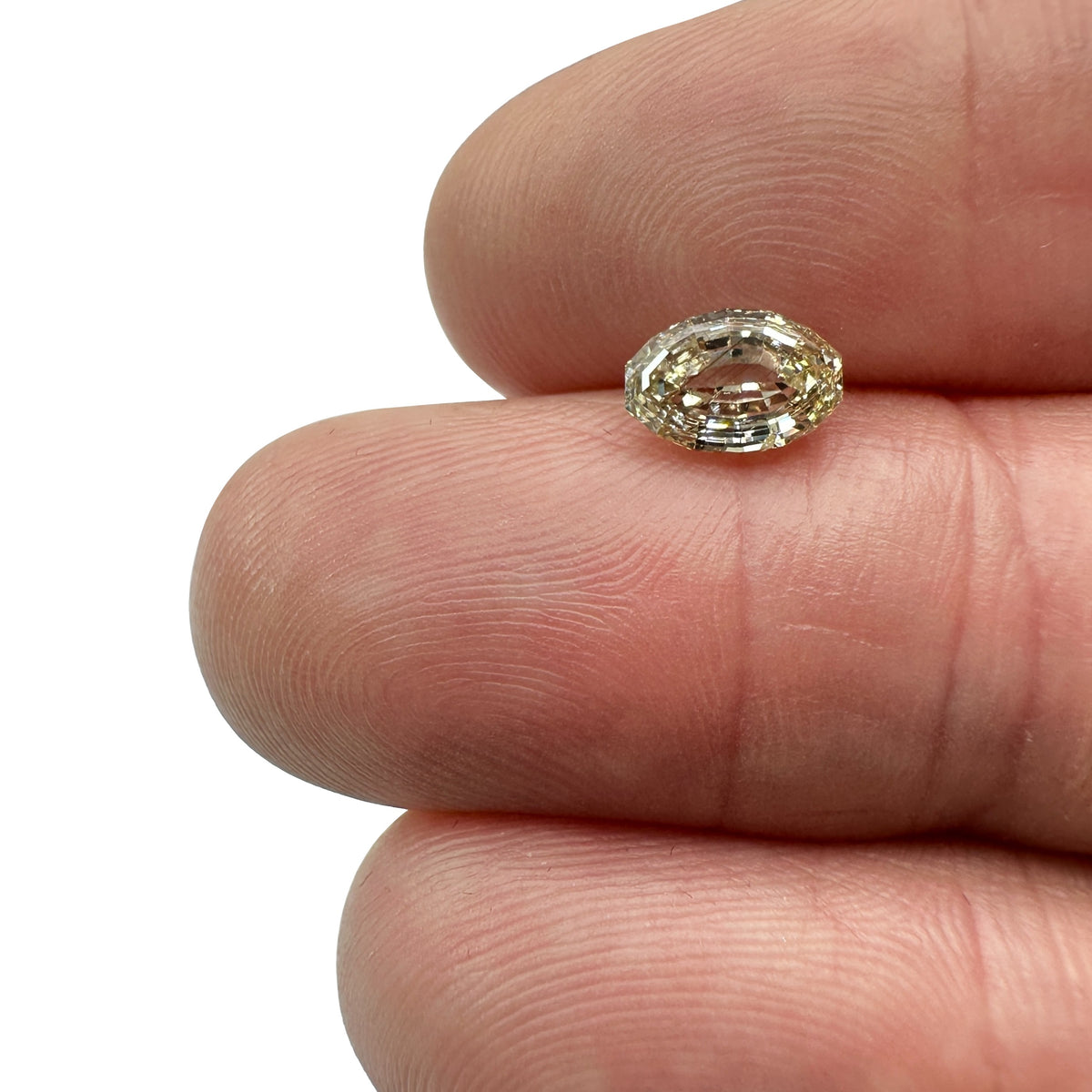 1.14ct | Champagne VS-SI Oval Shape Step Cut Diamond - Modern Rustic Diamond