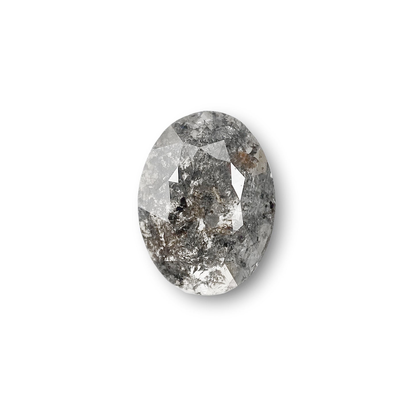 0.96ct | Rustic  Oval Shape Rose Cut Diamond - Modern Rustic Diamond