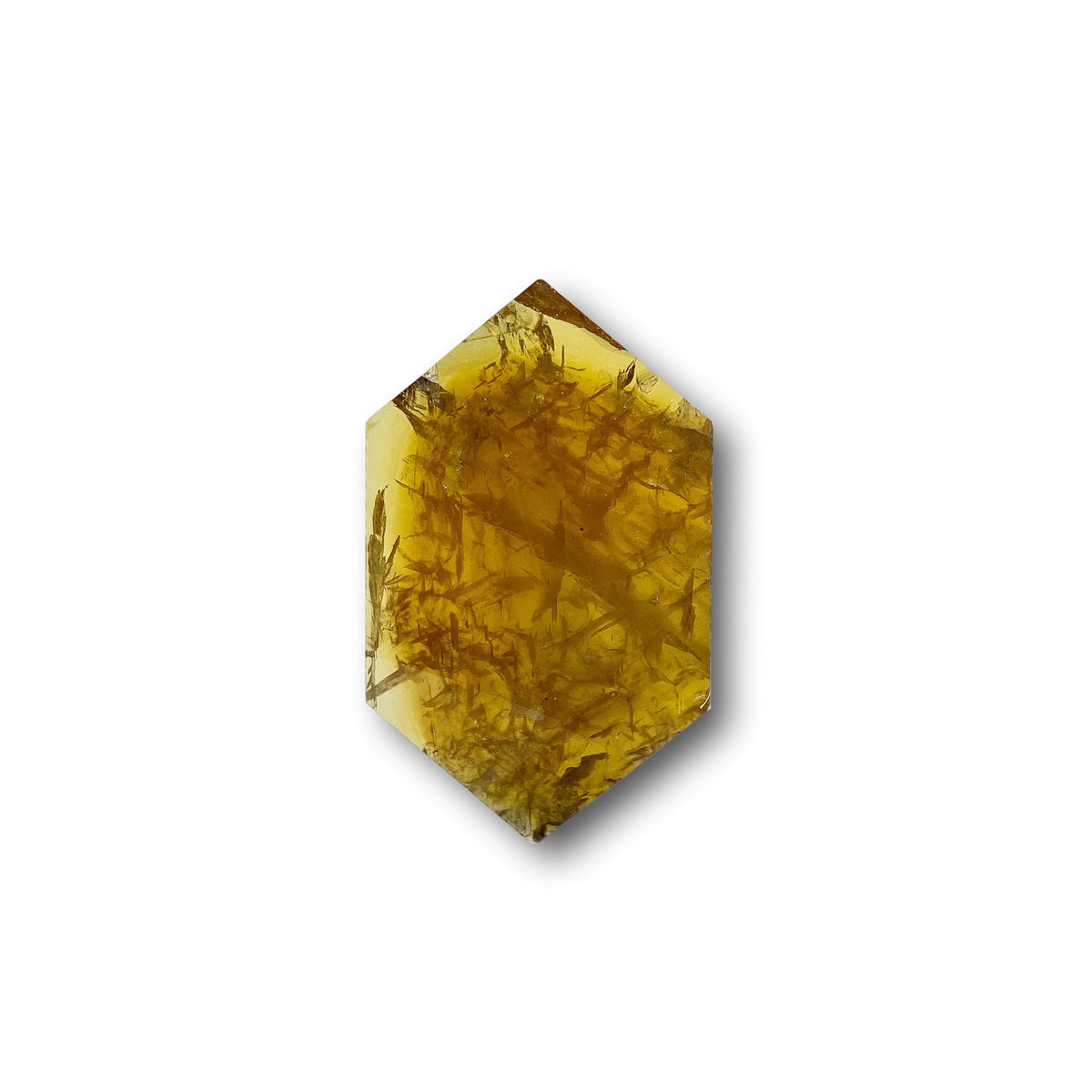 1.29ct | Salt &amp; Pepper Hexagon Shape Rose Cut Diamond - Modern Rustic Diamond