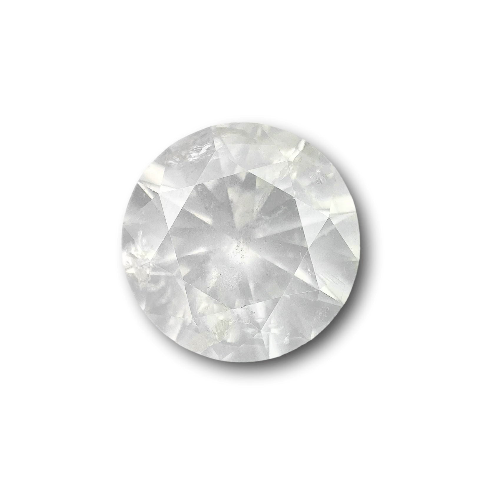 2.52ct | Salt & Pepper Round Shape Rose Cut Diamond - Modern Rustic Diamond