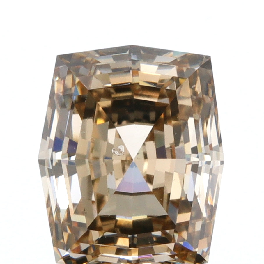 1.46ct | Champagne SI Octagonal Shape Step Cut Diamond - Modern Rustic Diamond