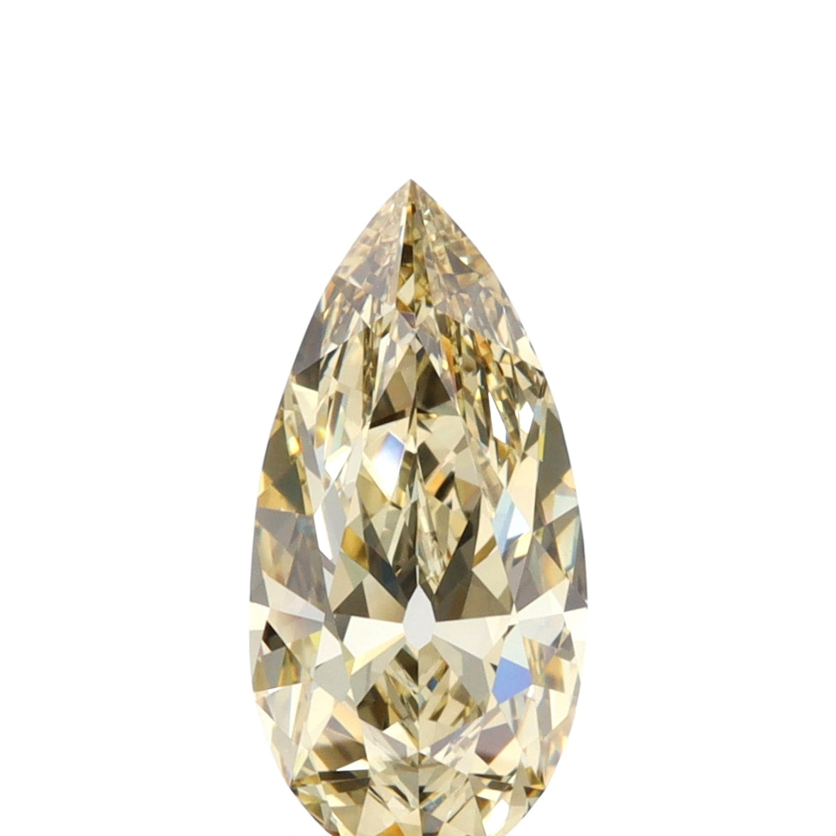 1.58ct | Champagne VS1 Pear Shape Old Mine Cut Diamond (GIA) - Modern Rustic Diamond