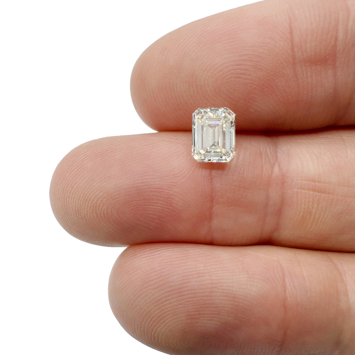1.50ct | K/VS2 Emerald Shape Brilliant Cut Diamond (GIA) - Modern Rustic Diamond