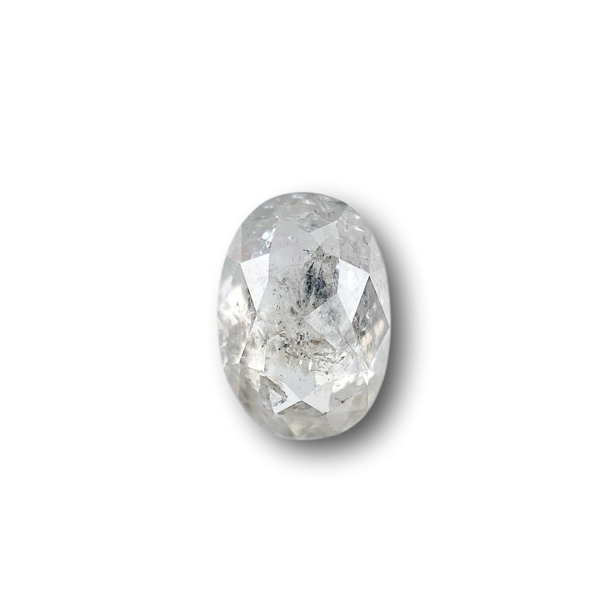 0.79ct | Rustic  Oval Shape Rose Cut Diamond - Modern Rustic Diamond