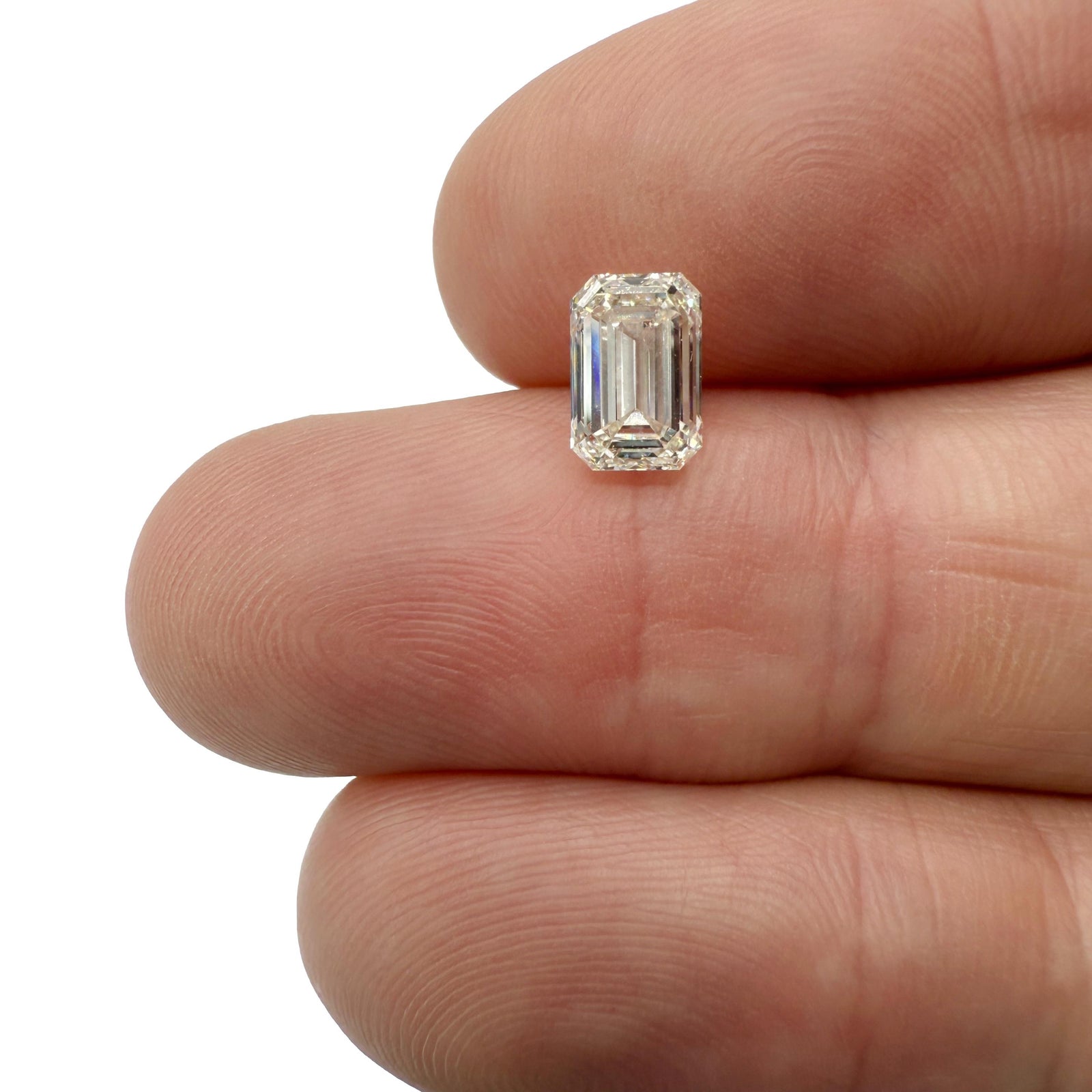 1.50ct | H/VS1 Emerald Shape Brilliant Cut Diamond (GIA) - Modern Rustic Diamond