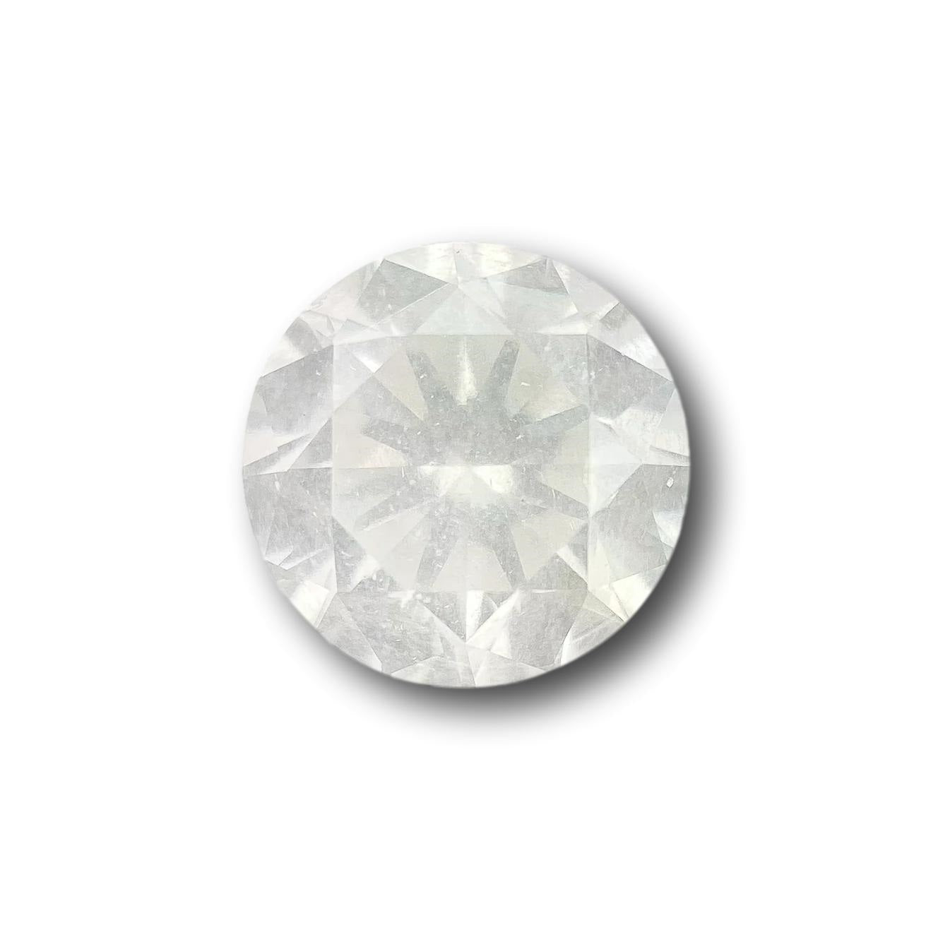 1.42ct | Salt & Pepper Round Shape Brilliant Cut Diamond - Modern Rustic Diamond