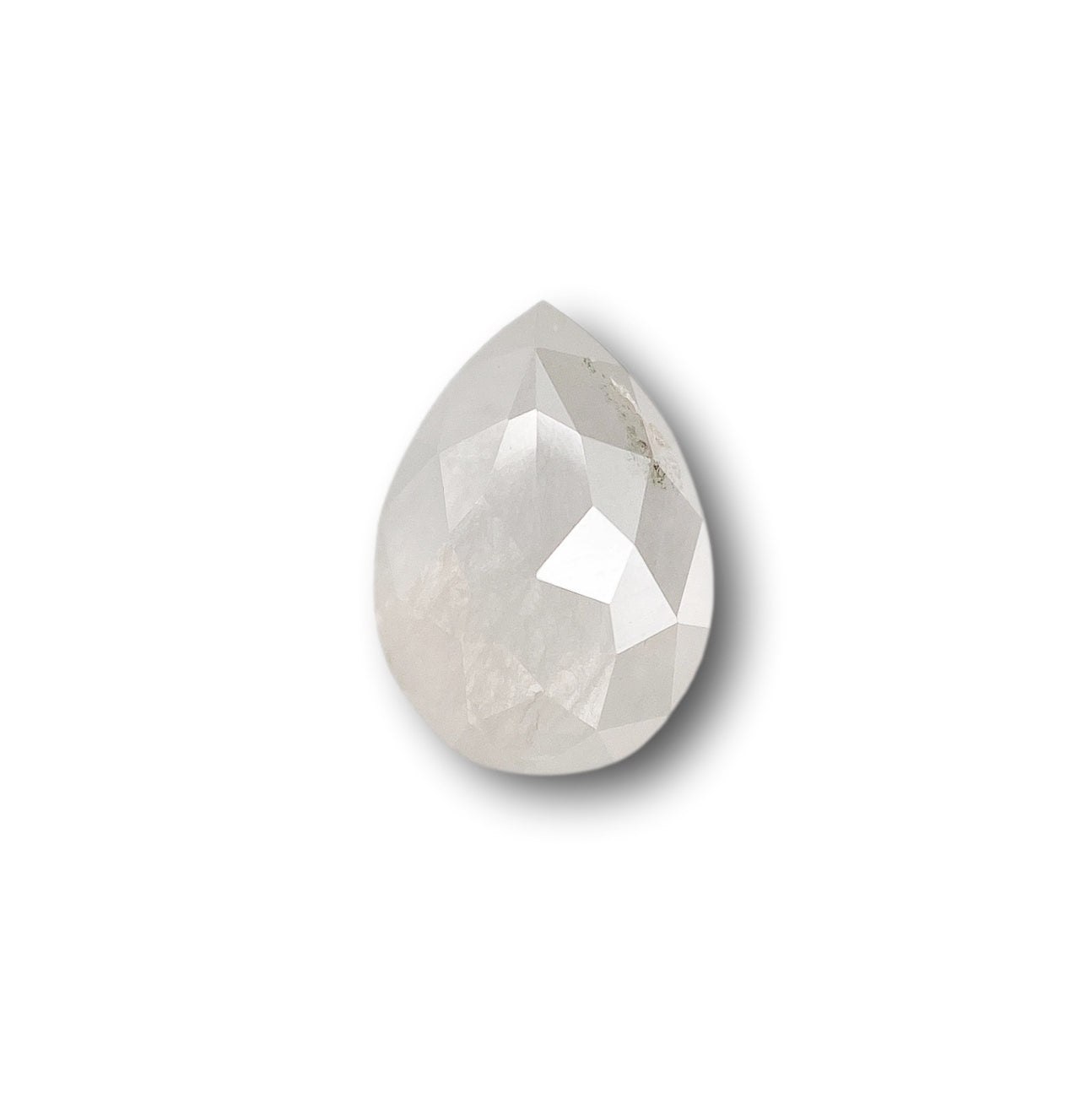1.14ct | Rustic Pear Shape Rose Cut Diamond - Modern Rustic Diamond