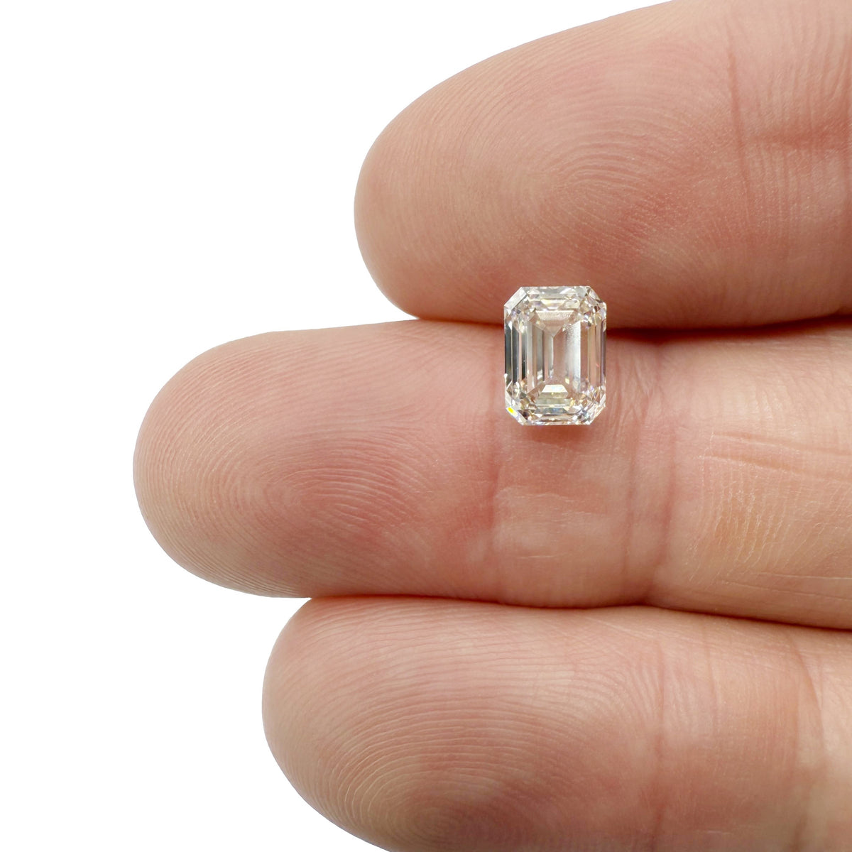 1.51ct | K/VS1 Emerald Shape Brilliant Cut Diamond (GIA) - Modern Rustic Diamond