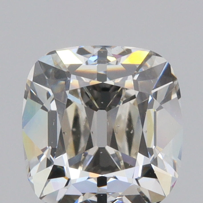 1.30ct | J/SI1 Cushion Shape Old Mine Cut Diamond (GIA) - Modern Rustic Diamond