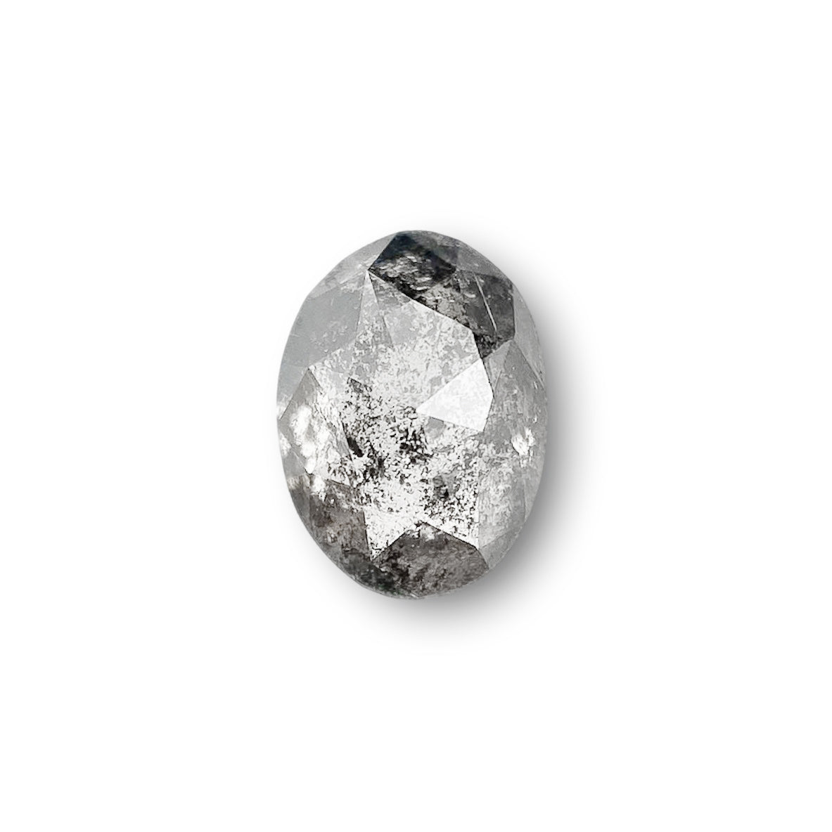 0.79ct | Rustic Oval Shape Rose Cut Diamond - Modern Rustic Diamond