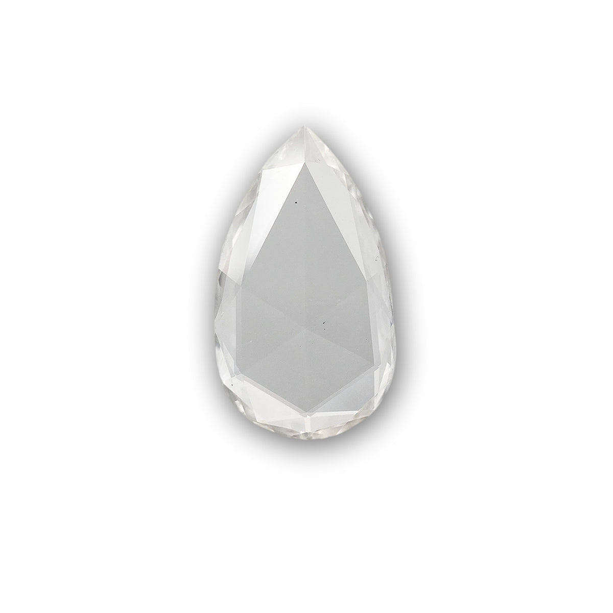 0.82ct | D/VS2 Pear Shape Rose Cut Diamond (GIA) - Modern Rustic Diamond
