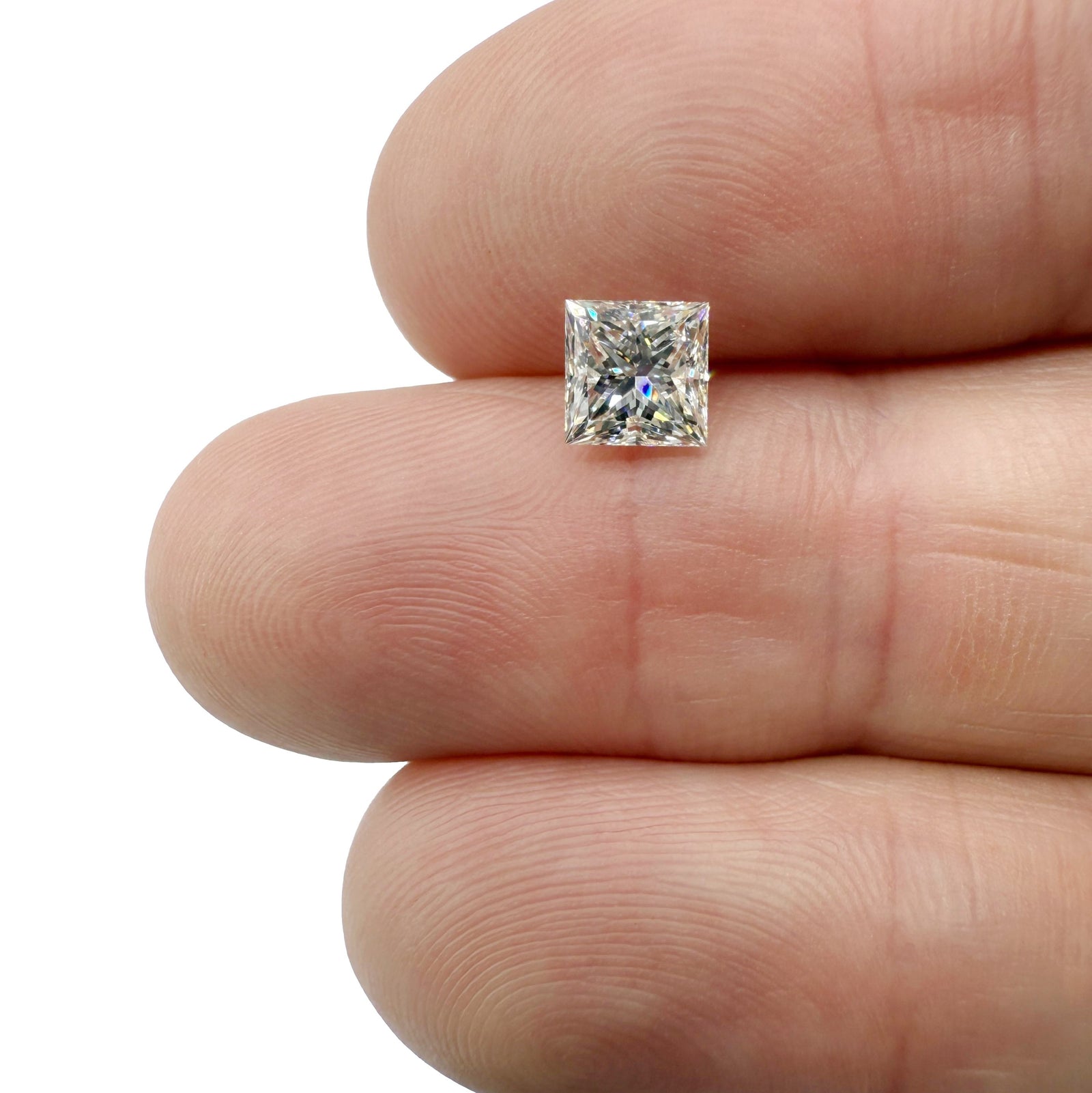 1.01ct | G/SI1 Princess Shape Brilliant Cut Diamond (EGL USA) - Modern Rustic Diamond