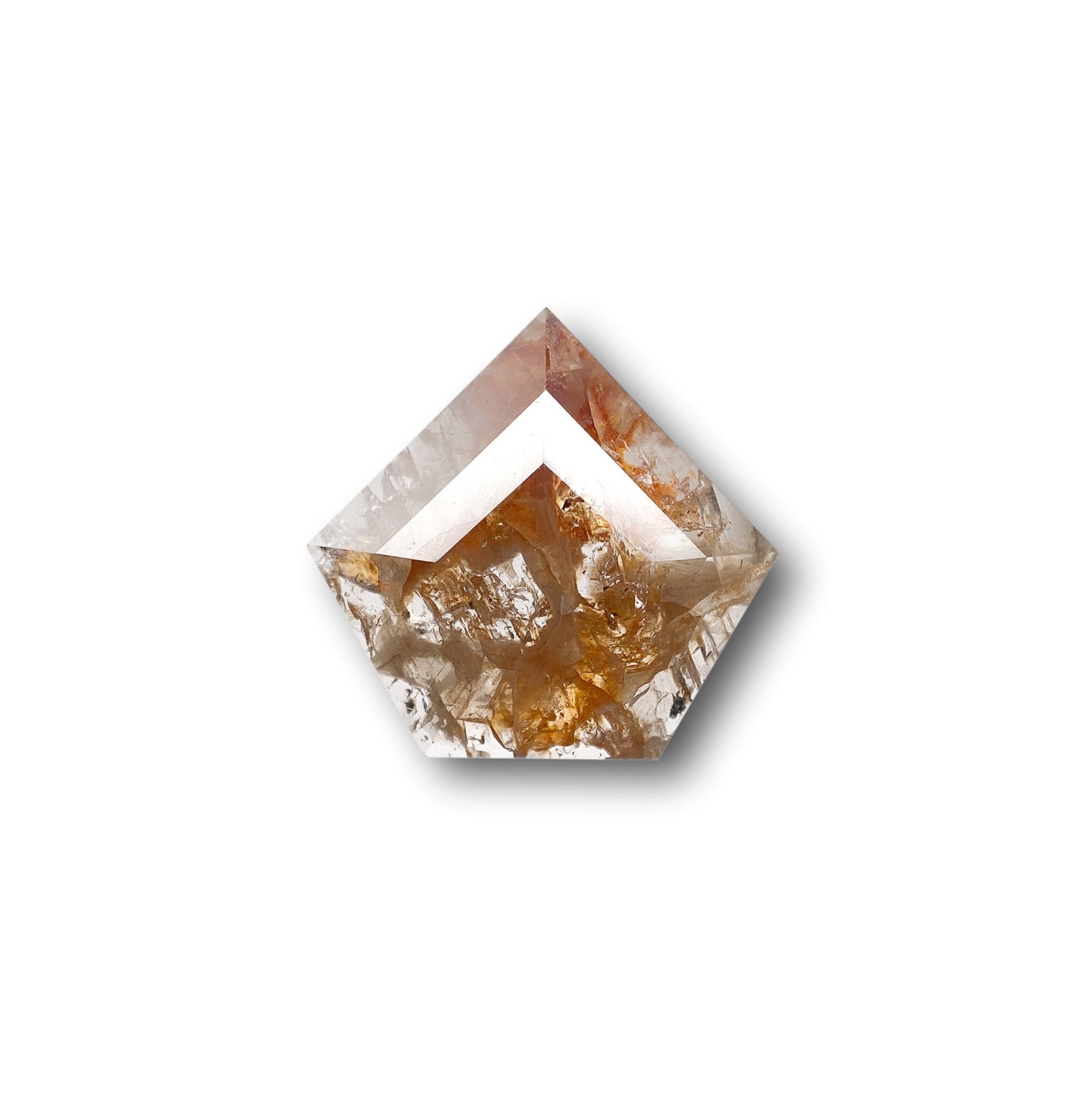 1.46ct | Rustic  Shield Shape Rose Cut Diamond - Modern Rustic Diamond