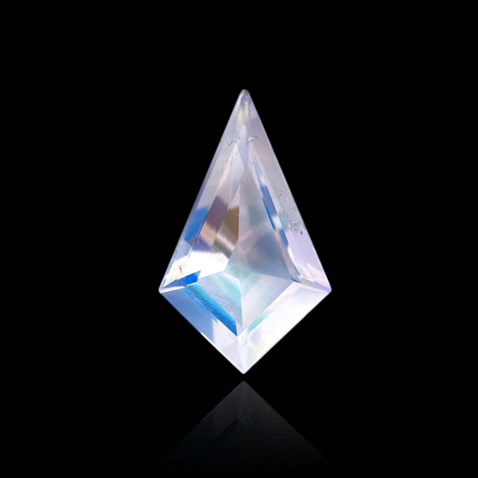 1.40ct |  Kite Shape Step Cut Moonstone - Modern Rustic Diamond