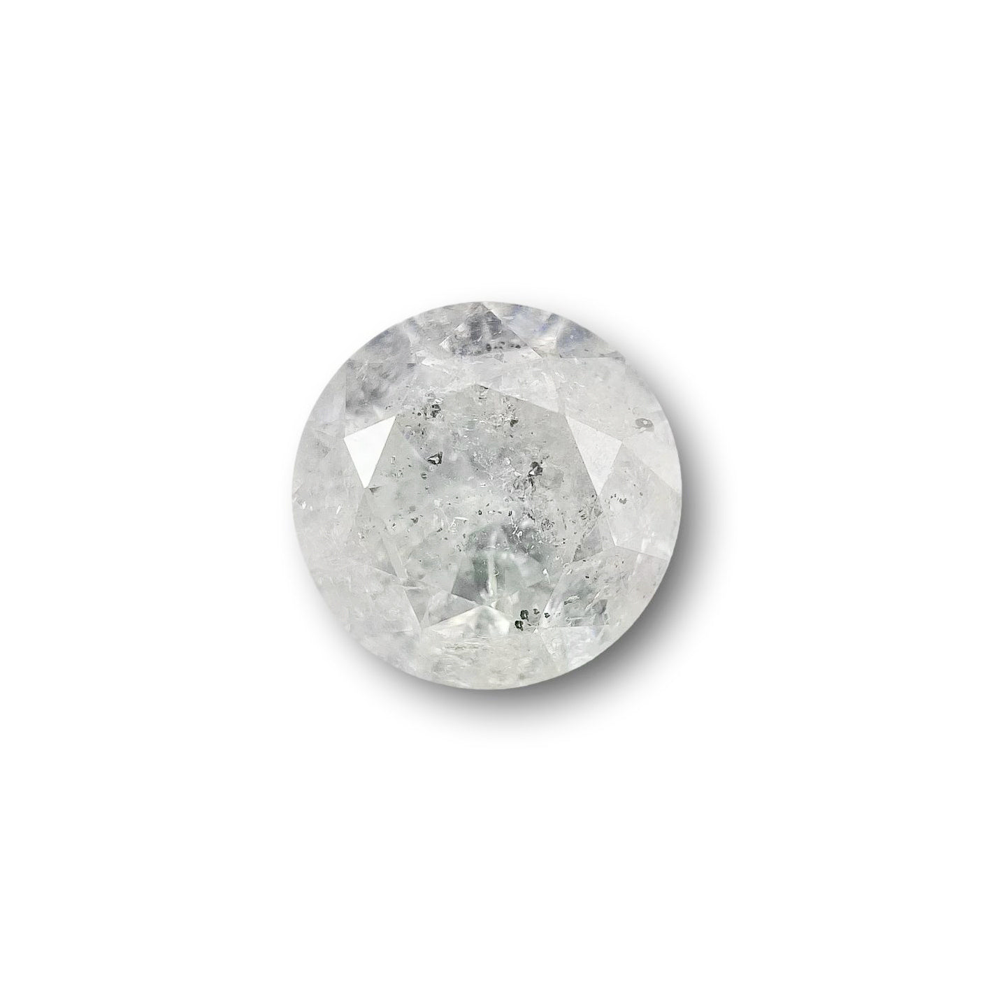 1.04ct | Salt & Pepper Round Shape Brilliant Cut Diamond - Modern Rustic Diamond