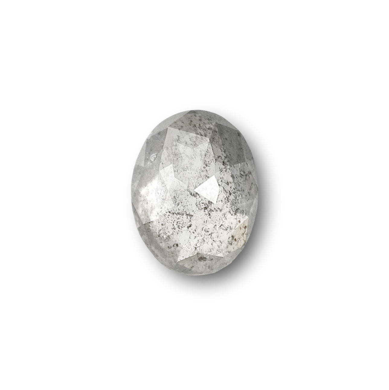 0.65ct | Rustic  Oval Shape Rose Cut Diamond - Modern Rustic Diamond