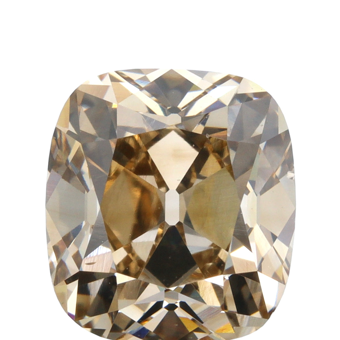 1.53ct | Champagne VVS Cushion Shape Old Mine Cut Diamond - Modern Rustic Diamond