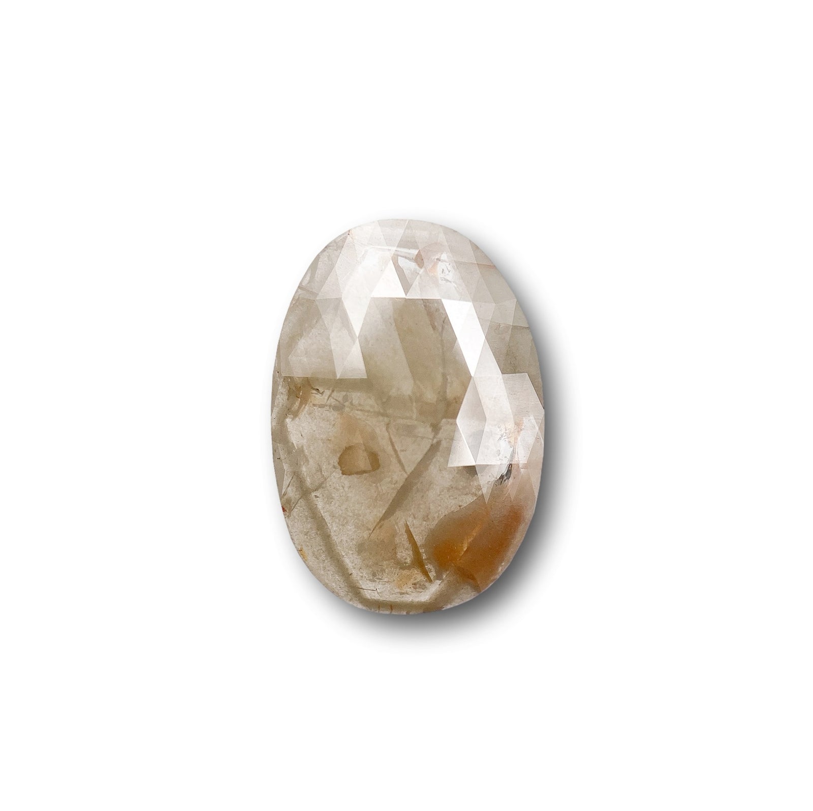 2.42ct | Rustic  Oval Shape Rose Cut Diamond - Modern Rustic Diamond