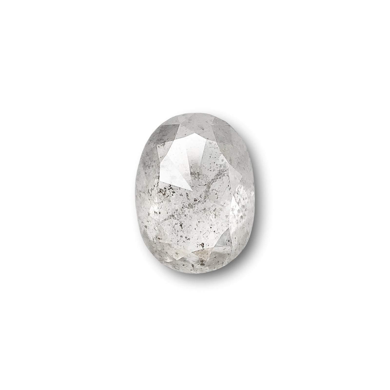 0.77ct | Rustic  Oval Shape Rose Cut Diamond - Modern Rustic Diamond
