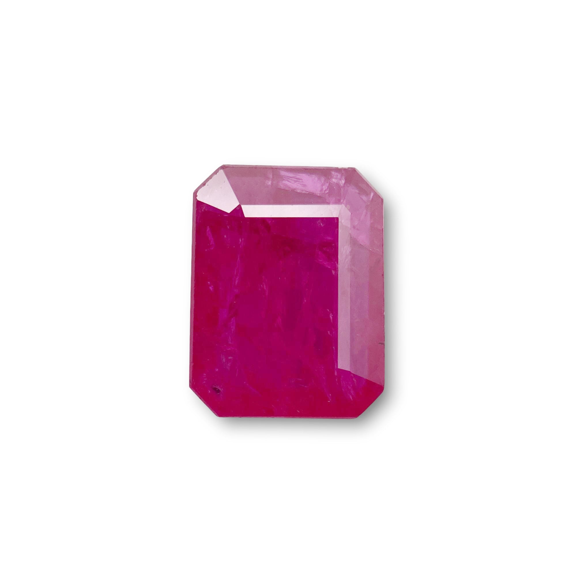2.59ct | Red/ Emerald Shape Step Cut Diamond - Modern Rustic Diamond
