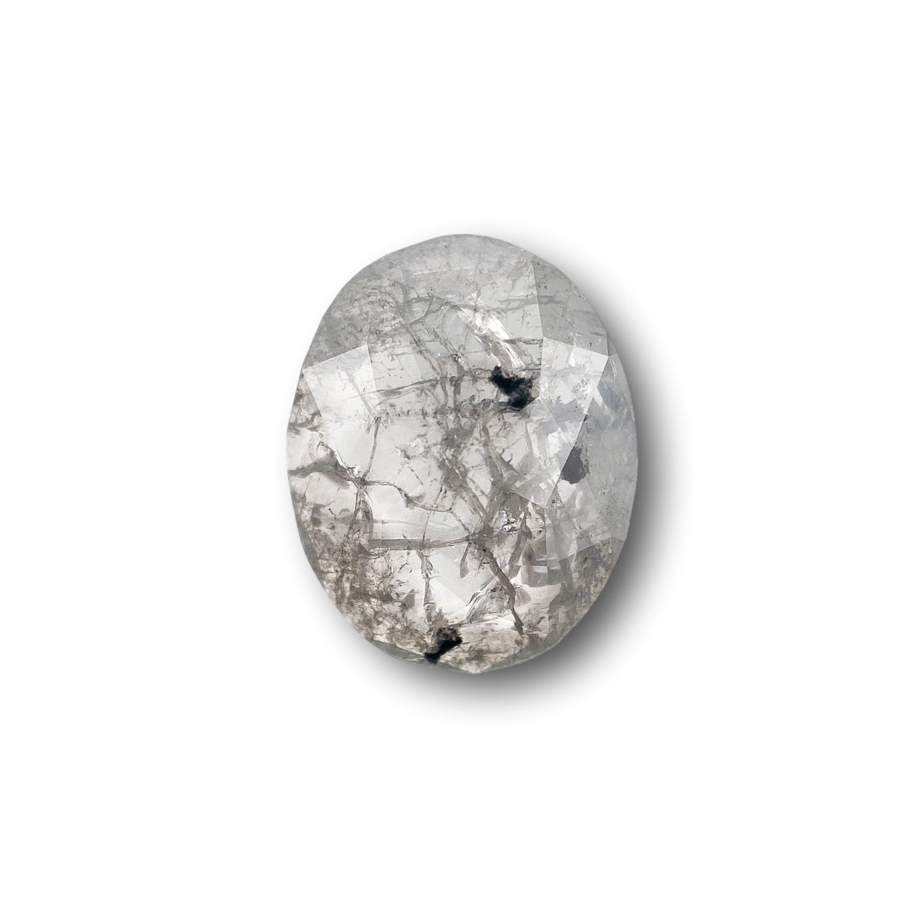1.90ct | Rustic  Oval Shape Rose Cut Diamond - Modern Rustic Diamond