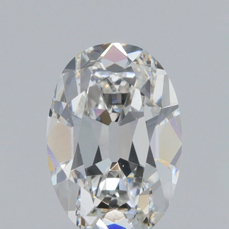 0.49ct | D/VVS Oval Shape Old Mine Cut Diamond - Modern Rustic Diamond
