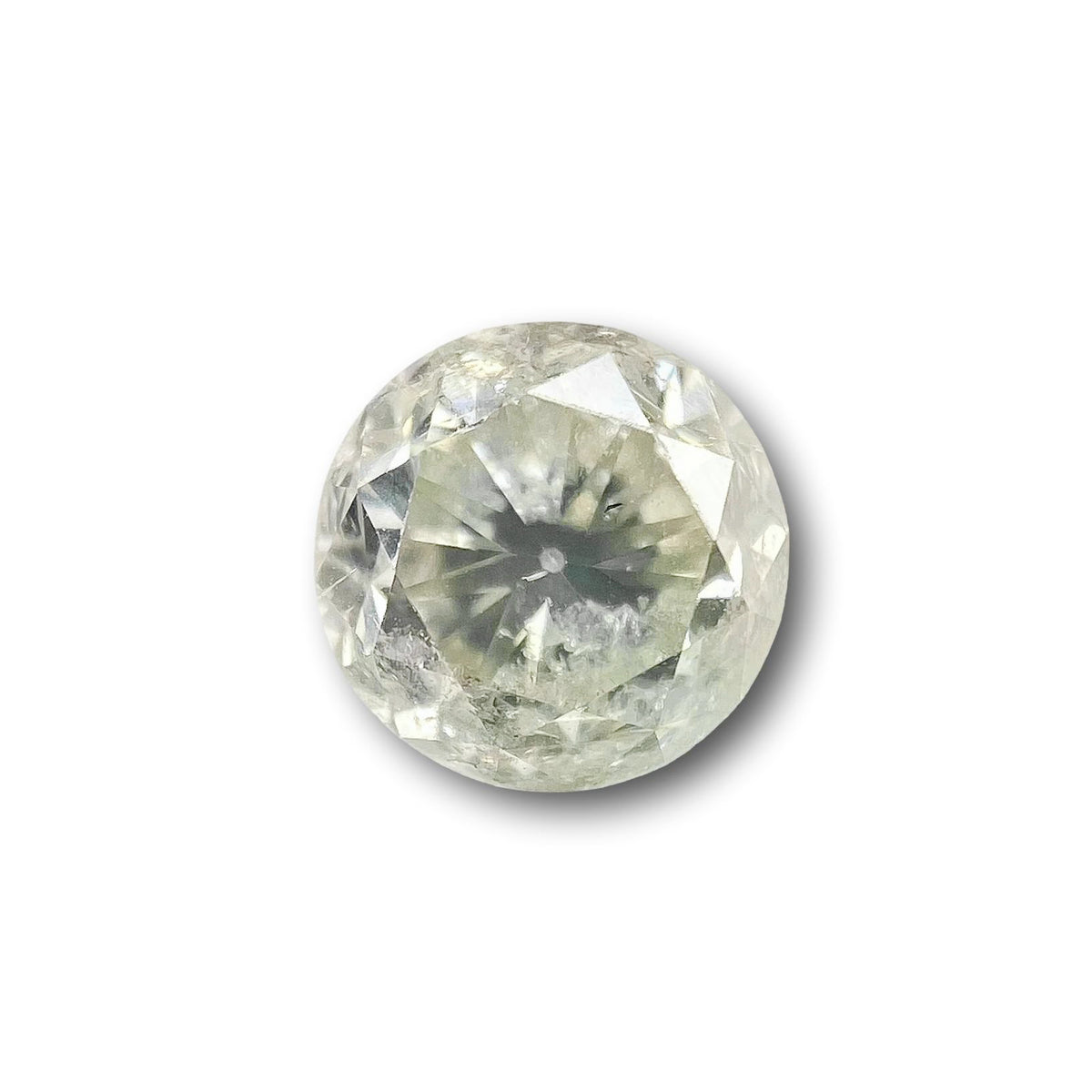 1.10ct | Salt &amp; Pepper Round Shape Rose Cut Diamond - Modern Rustic Diamond